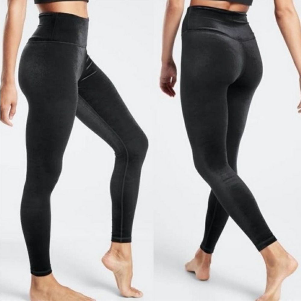 Athleta Chaturanga Velvet Leggings L